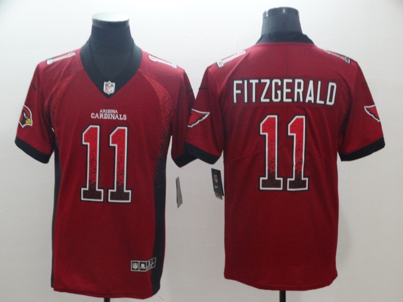 Men's Arizona Cardinals Larry Fitzgerald #11 Red Jersey